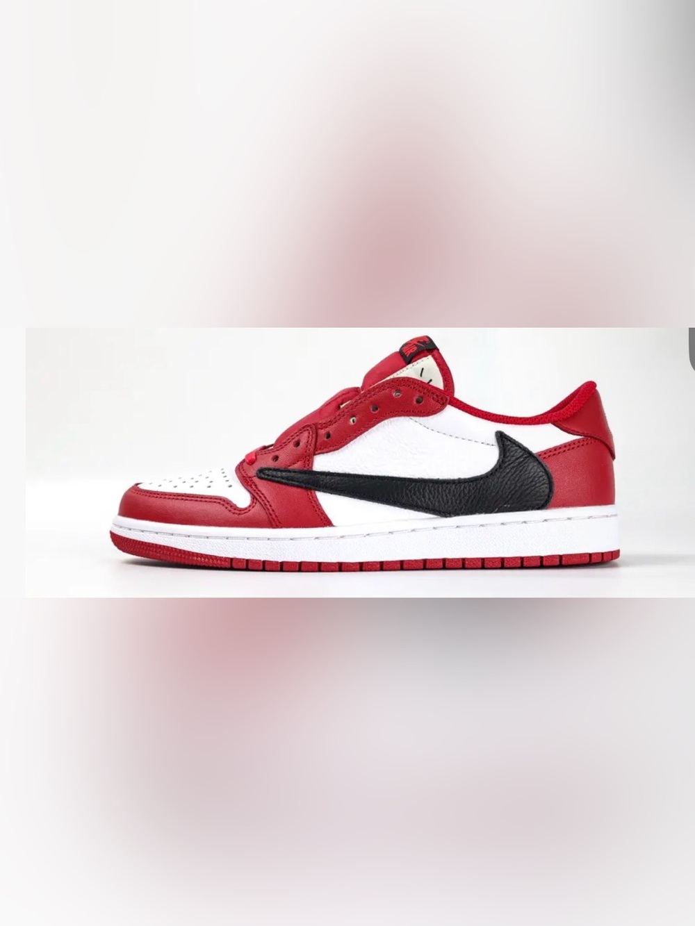 Nike Low-Top Basketball Sneakers - Red / White / Black